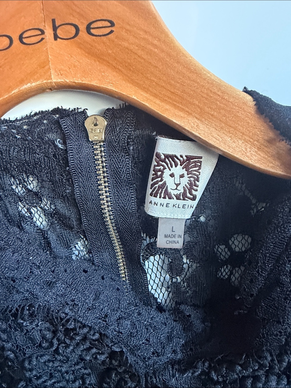 Anne Klein Elegant Black Lace Women's Top - Picture 7 of 12